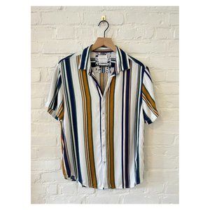 Denim & Flower: Striped Button Down (Size S0